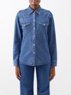 Nili Lotan - Travis Denim Shirt - Womens - Dark Denim