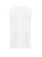Matchesfashion.com Aldo Maria Camillo - Semi Sheer Cotton Jersey Tank - Mens - White