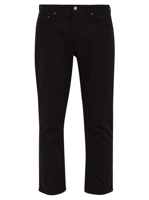 Matchesfashion.com Acne Studios - River Cotton Blend Slim Leg Jeans - Mens - Black