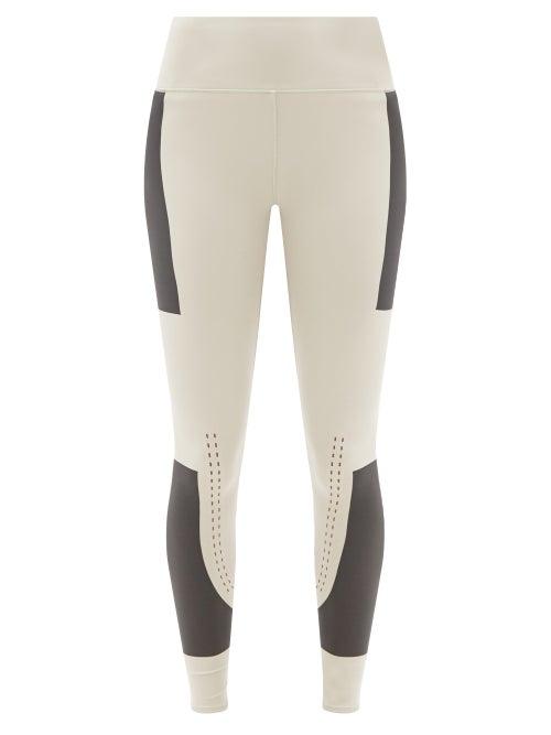 Matchesfashion.com Adidas By Stella Mccartney - Support Core High-rise Leggings - Womens - Black Beige