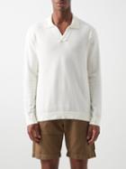 Frescobol Carioca - Aurelio Cotton-blend Knit Polo Shirt - Mens - Cream