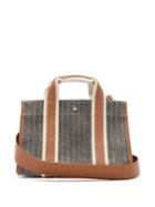 Matchesfashion.com Rue De Verneuil - Upper East Small Pinstriped Wool-blend Tote Bag - Womens - Grey Multi