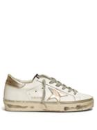 Matchesfashion.com Golden Goose - Hi Star Low Top Leather Trainers - Womens - White Gold