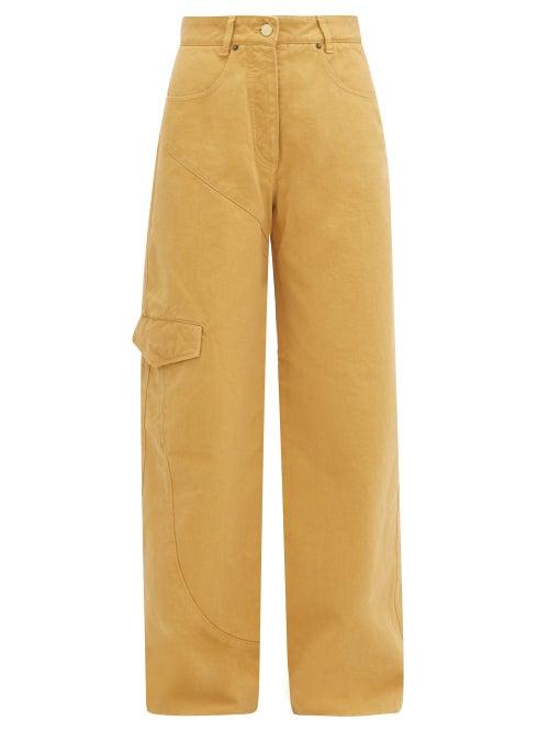 Matchesfashion.com Jacquemus - Nmes Cotton Wide Leg Jeans - Womens - Beige