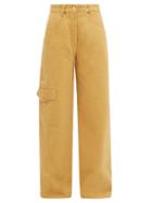 Matchesfashion.com Jacquemus - Nmes Cotton Wide Leg Jeans - Womens - Beige