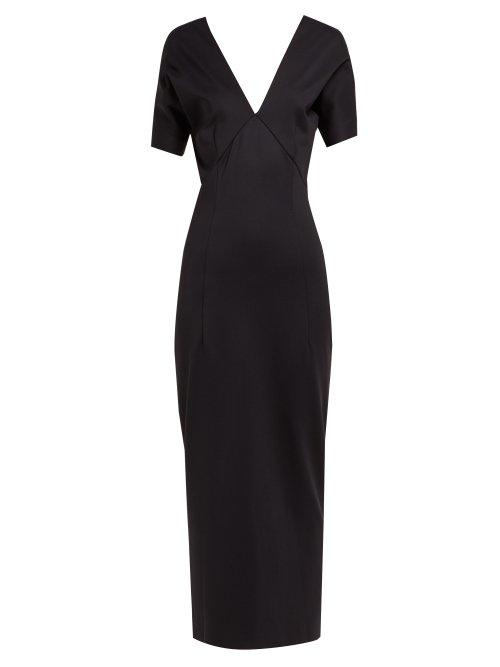 Matchesfashion.com Haider Ackermann - Off The Shoulder Cady Dress - Womens - Black