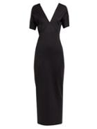 Matchesfashion.com Haider Ackermann - Off The Shoulder Cady Dress - Womens - Black
