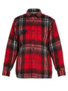 Matchesfashion.com Bless - Woodhacker Checked Wool Blend Shirt - Mens - Red