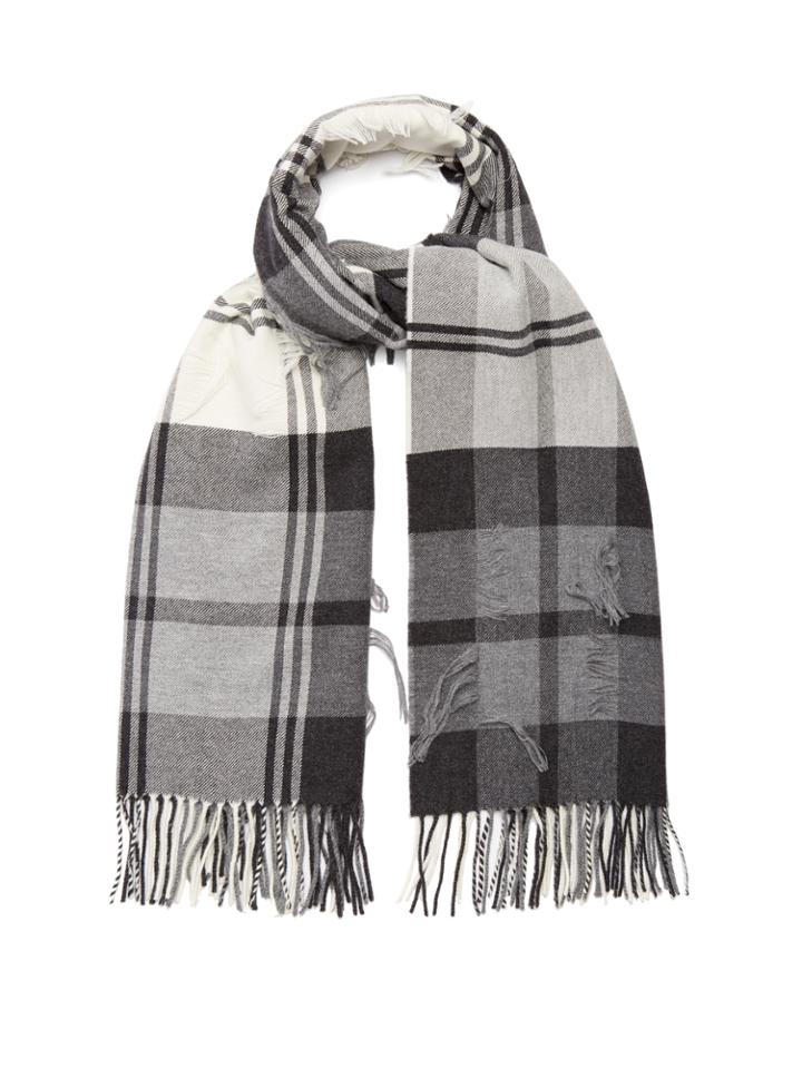 Begg & Co. Vale Float Tartan Wool And Cashmere-blend Scarf