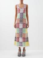 Chlo - Jacquard-knit Recycled Cashmere Maxi Dress - Womens - Multi