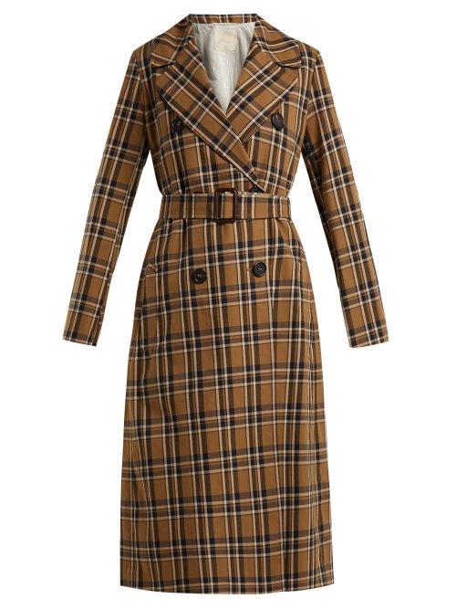 Matchesfashion.com S Max Mara - Finanza Trench Coat - Womens - Tan Multi