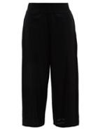 Matchesfashion.com Issey Miyake - Wide Leg Cotton Blend Culottes - Womens - Black