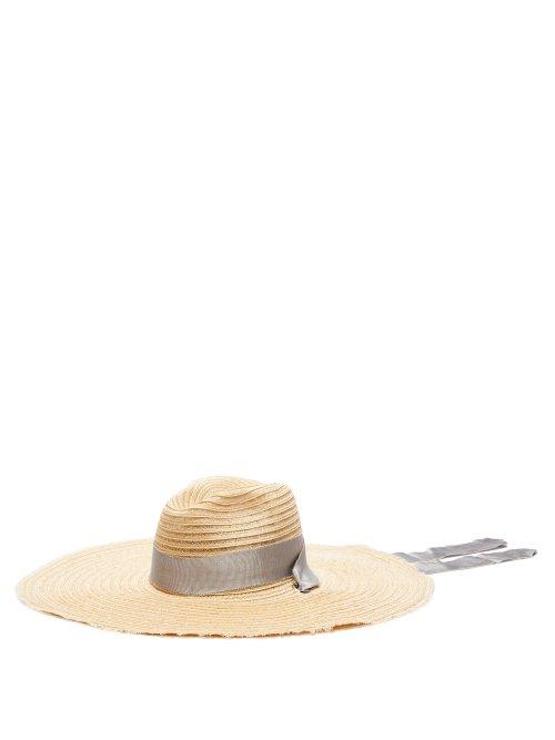 Matchesfashion.com Fil Hats - Mauritius Raw Edged Straw Hat - Womens - Cream