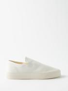 The Row - Marie H Cotton-canvas Trainers - Womens - Cream