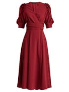 Proenza Schouler Ruffled Crepe Wrap Dress