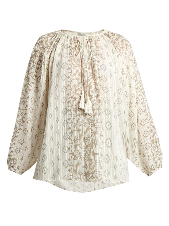 Mes Demoiselles Jarod Geometric-print Cotton Shirt