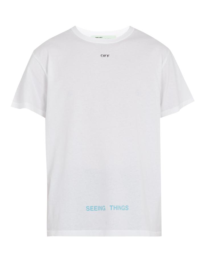 Off-white Photocopy-print Cotton T-shirt