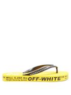 Matchesfashion.com Off-white - Logo Debossed Flip Flops - Mens - Yellow Multi