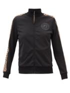 Matchesfashion.com Fendi - Rama Ff-jacquard Jersey Track Jacket - Womens - Black