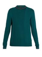 Matchesfashion.com Prada - Cable Knit Wool Sweater - Mens - Green