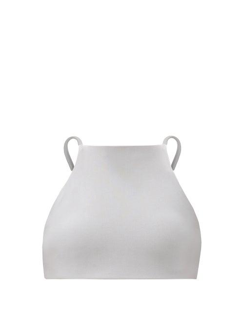 Matchesfashion.com Jade Swim - Nova Halterneck Bikini Top - Womens - Silver