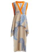 Fendi Ramage Floral-print Silk-crepe Kaftan
