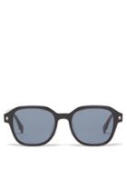 Fendi - Square Acetate Sunglasses - Mens - Black