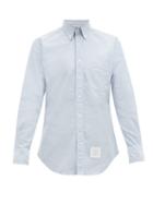 Matchesfashion.com Thom Browne - Slim Fit Cotton Oxford Shirt - Mens - Light Blue