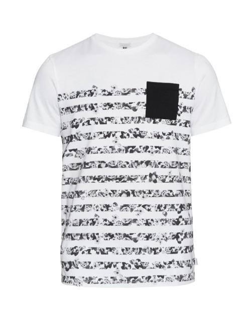 Dan Ward Floral Stripe-print Cotton T-shirt