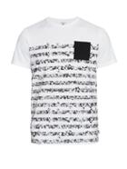 Dan Ward Floral Stripe-print Cotton T-shirt