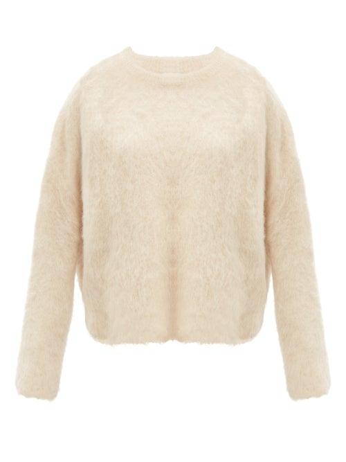 Totme - Round-neck Alpaca-blend Sweater - Womens - Cream