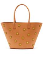 Matchesfashion.com Mansur Gavriel - Sunflower Embellished Leather Tote Bag - Womens - Tan Multi