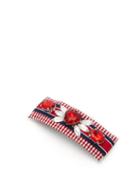Matchesfashion.com Benot Missolin - Lucia Crystal-embellished Gingham Hair Clip - Womens - Red Multi