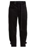 Matchesfashion.com Proenza Schouler Pswl - Utility Cotton Twill Slouchy Trousers - Womens - Black