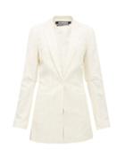 Matchesfashion.com Jacquemus - J Embroidered Canvas Blazer - Womens - Ivory