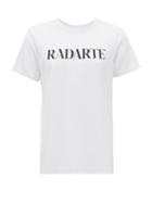 Matchesfashion.com Rodarte - Logo-print T-shirt - Womens - White
