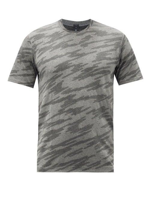 Lululemon - Metal Vent 2.0 Printed Silverescent-mesh T-shirt - Mens - Black