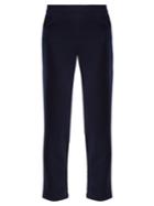 Allude Slit-hem Wool Trousers