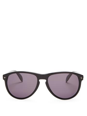 Alexander Mcqueen Oval-frame Sunglasses