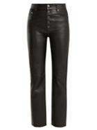Joseph High-rise Stretch-leather Trousers
