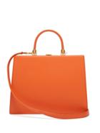 Matchesfashion.com Rodo - Frame Top Handle Leather Bag - Womens - Orange