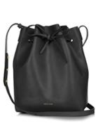 Mansur Gavriel Metallic-silver Lined Leather Bucket Bag