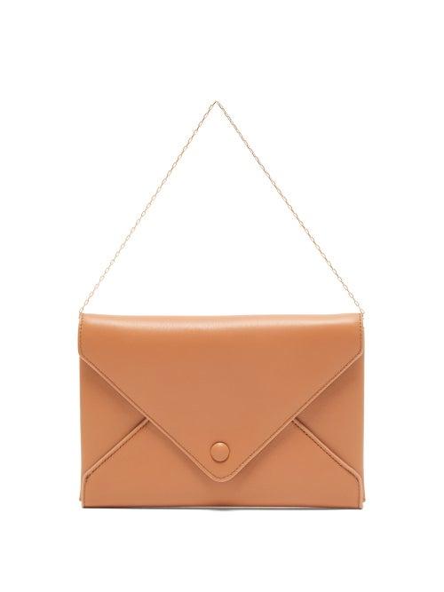 Matchesfashion.com The Row - Envelope Leather Clutch - Womens - Coral