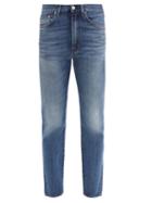 Matchesfashion.com Totme - Studio Cropped Straight-leg Jeans - Womens - Mid Blue