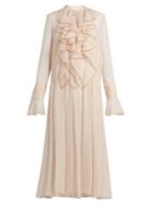 See By Chloé Ruffle-trimmed Crpon Maxi Dress