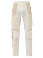 Matchesfashion.com 6 Moncler 1017 Alyx 9sm - Logo-patch Panelled Stretch-jersey Leggings - Mens - Cream