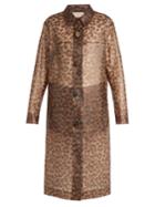 Christopher Kane Leopard-print Frosted Rubberised Coat