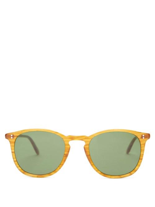Matchesfashion.com Garrett Leight - Kinney Square Acetate Sunglasses - Mens - Brown