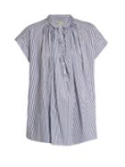 Nili Lotan Normandy Striped Cotton Shirt