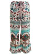 Le Sirenuse, Positano Viola Garden-print Wide-leg Cotton Trousers